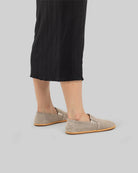 Pair Beige Nubuck Barefoot Shoes - Barefoot Wide Toe Calf Leather | Bespoky