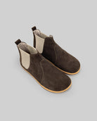 Women's Brown Chelsea Boots - Handcrafted Calf Leather Wide Toe Box | Bespoky