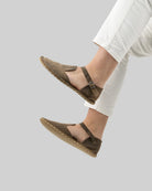 Top view Leather Barefoot Sandal - Handcrafted Calf Leather | Bespoky