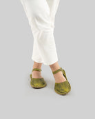 Detail Yellow Barefoot Sandal - Handcrafted Calf Leather Turkey | Bespoky