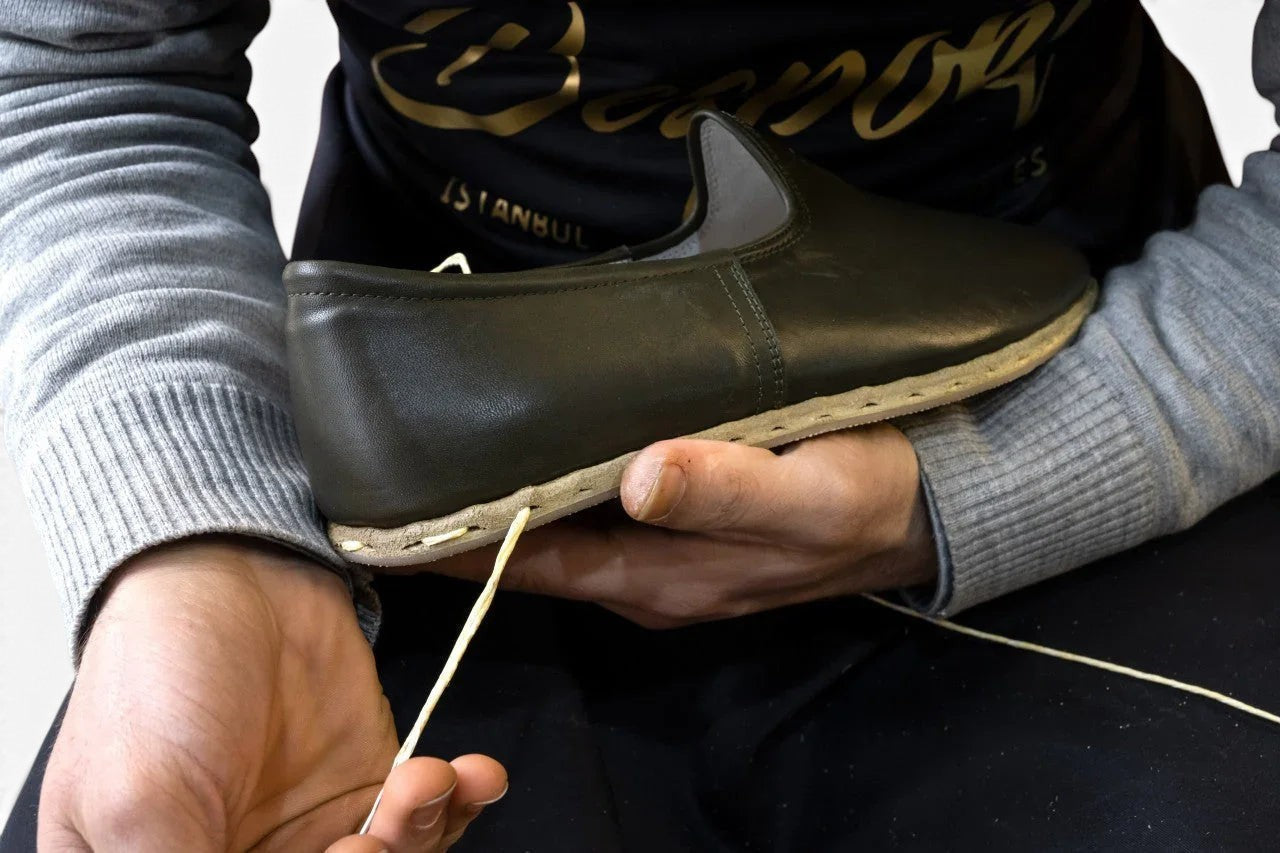 Sole detail Black Pointed Toe Oxford - Zero Drop Calf Leather | Bespoky
