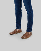 Back view Brown Barefoot Shoes - Calf Leather Handcrafted | Bespoky