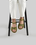 Detail Yellow Barefoot Sandal - Handcrafted Calf Leather Turkey | Bespoky