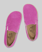 Side view Pink Nubuck Barefoot Shoes - Calf Leather Zero Drop | Bespoky