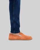 Back view Orange Barefoot Shoes - Calf Leather Handcrafted | Bespoky