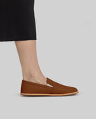 Back view Dark Brown Barefoot Shoes - Calf Leather Handcrafted | Bespoky