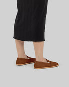 Pair Dark Brown Barefoot Shoes - Barefoot Wide Toe Calf Leather | Bespoky