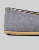 Top view Grey Barefoot Shoes - Handcrafted Calf Leather | Bespoky