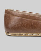 Detail Brown Barefoot Shoes - Handcrafted Calf Leather Turkey | Bespoky