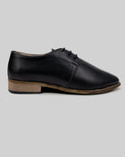Top view Black Pointed Toe Oxford - Handcrafted Calf Leather | Bespoky