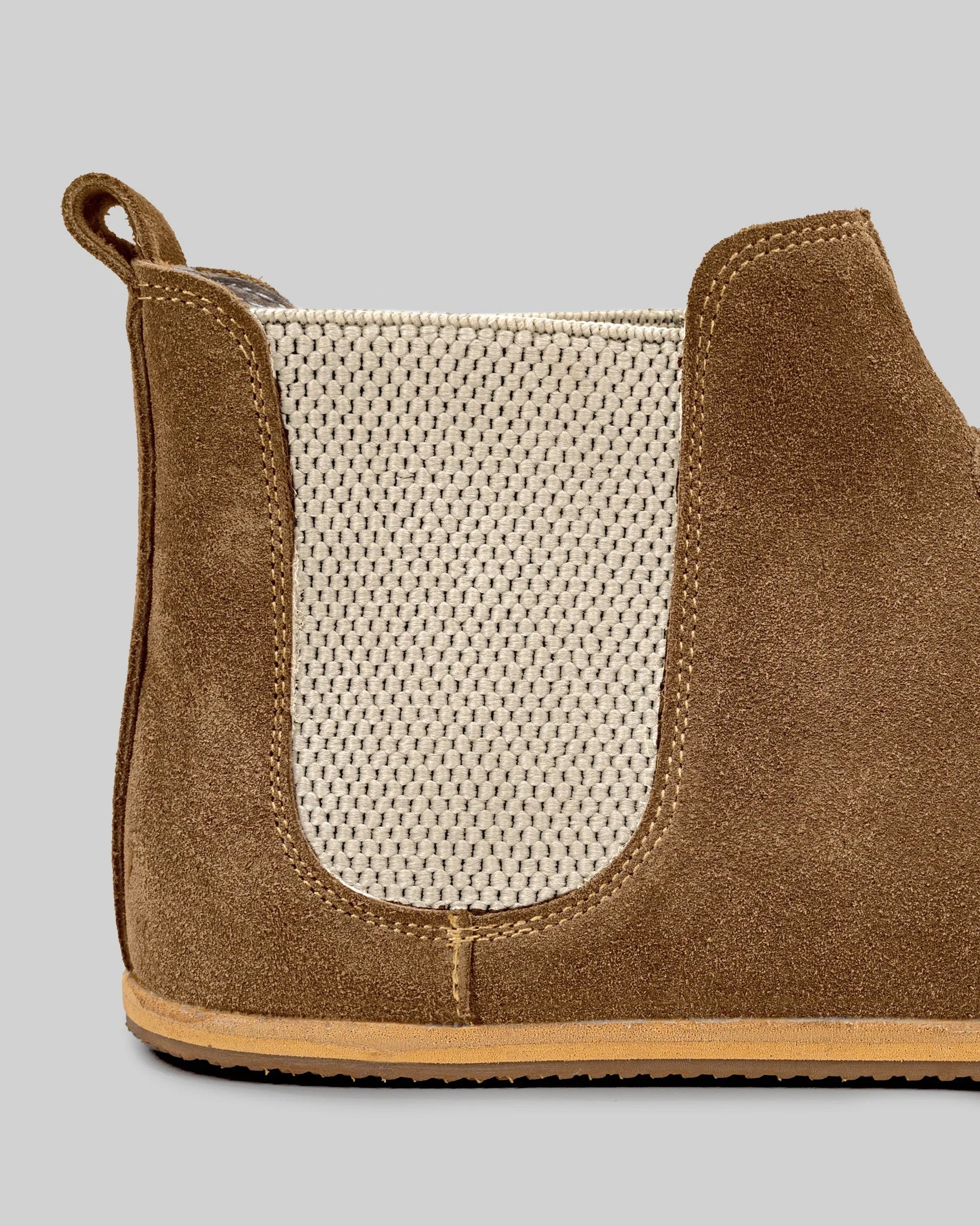 Top view Tan Suede Chelsea Boots - Handcrafted Calf Leather | Bespoky
