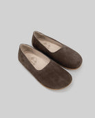 Women's Brown Ballet Flats - Handcrafted Calf Leather Wide Toe Box | Bespoky