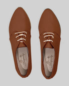 Top view Dark Brown Pointed Toe Oxford - Handcrafted Calf Leather | Bespoky