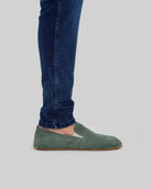 Pair Green Barefoot Shoes - Barefoot Wide Toe Calf Leather | Bespoky
