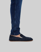 Pair Navy Barefoot Shoes - Barefoot Wide Toe Calf Leather | Bespoky