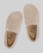 Side view Beige Nubuck Barefoot Shoes - Calf Leather Zero Drop | Bespoky