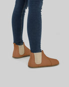 Detail Tan Chelsea Boots - Handcrafted Calf Leather Turkey | Bespoky
