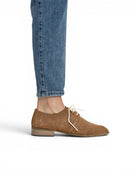 Pair Tan Pointed Toe Oxford - Barefoot Wide Toe Calf Leather | Bespoky