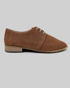 Side view Tan Pointed Toe Oxford - Calf Leather Zero Drop | Bespoky