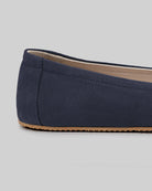 Top view Navy Ballet Flats - Handcrafted Calf Leather | Bespoky