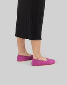 Detail Pink Ballet Flats - Handcrafted Calf Leather Turkey | Bespoky