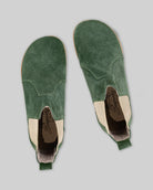 Side view Green Chelsea Boots - Calf Leather Zero Drop | Bespoky