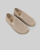 Women's Beige Barefoot Shoes - Handcrafted Calf Leather Wide Toe Box | Bespoky