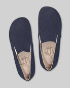 Side view Navy Barefoot Shoes - Calf Leather Zero Drop | Bespoky