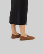 Back view Tan Barefoot Shoes - Calf Leather Handcrafted | Bespoky