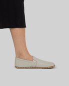 Top view Lucas Beige Barefoot Shoes - Handcrafted Calf Leather | Bespoky