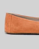 Top view Orange Ballet Flats - Handcrafted Calf Leather | Bespoky