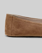 Top view Tan Ballet Flats - Handcrafted Calf Leather | Bespoky
