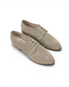 Women's Leather Pointed Toe Oxford - Handcrafted Calf Leather Wide Toe Box | Bespoky