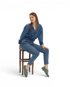 Back view Green Pointed Toe Oxford - Calf Leather Handcrafted | Bespoky