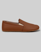 Close-up calf leather - Dark Brown Barefoot Shoes Detail | Bespoky