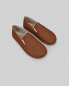 Women's Dark Brown Barefoot Shoes - Handcrafted Calf Leather Wide Toe Box | Bespoky