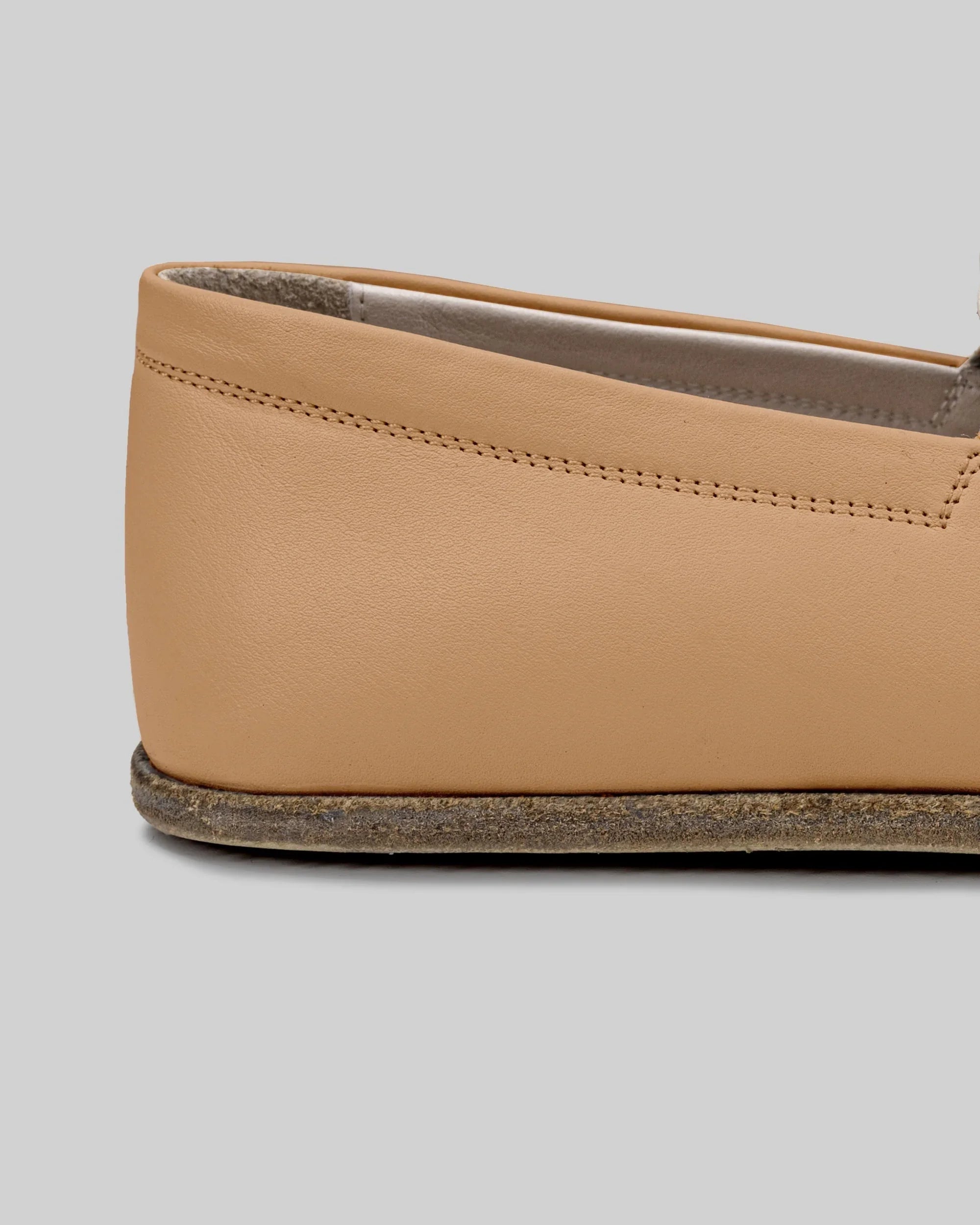 Top view Undyed Barefoot Shoes - Handcrafted Calf Leather | Bespoky
