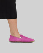 Pair Pink Nubuck Barefoot Shoes - Barefoot Wide Toe Calf Leather | Bespoky