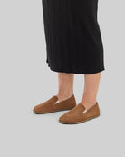 Top view Tan Barefoot Shoes - Handcrafted Calf Leather | Bespoky