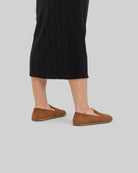 Detail Tan Barefoot Shoes - Handcrafted Calf Leather Turkey | Bespoky