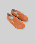 Women's Orange Barefoot Shoes - Handcrafted Calf Leather Wide Toe Box | Bespoky