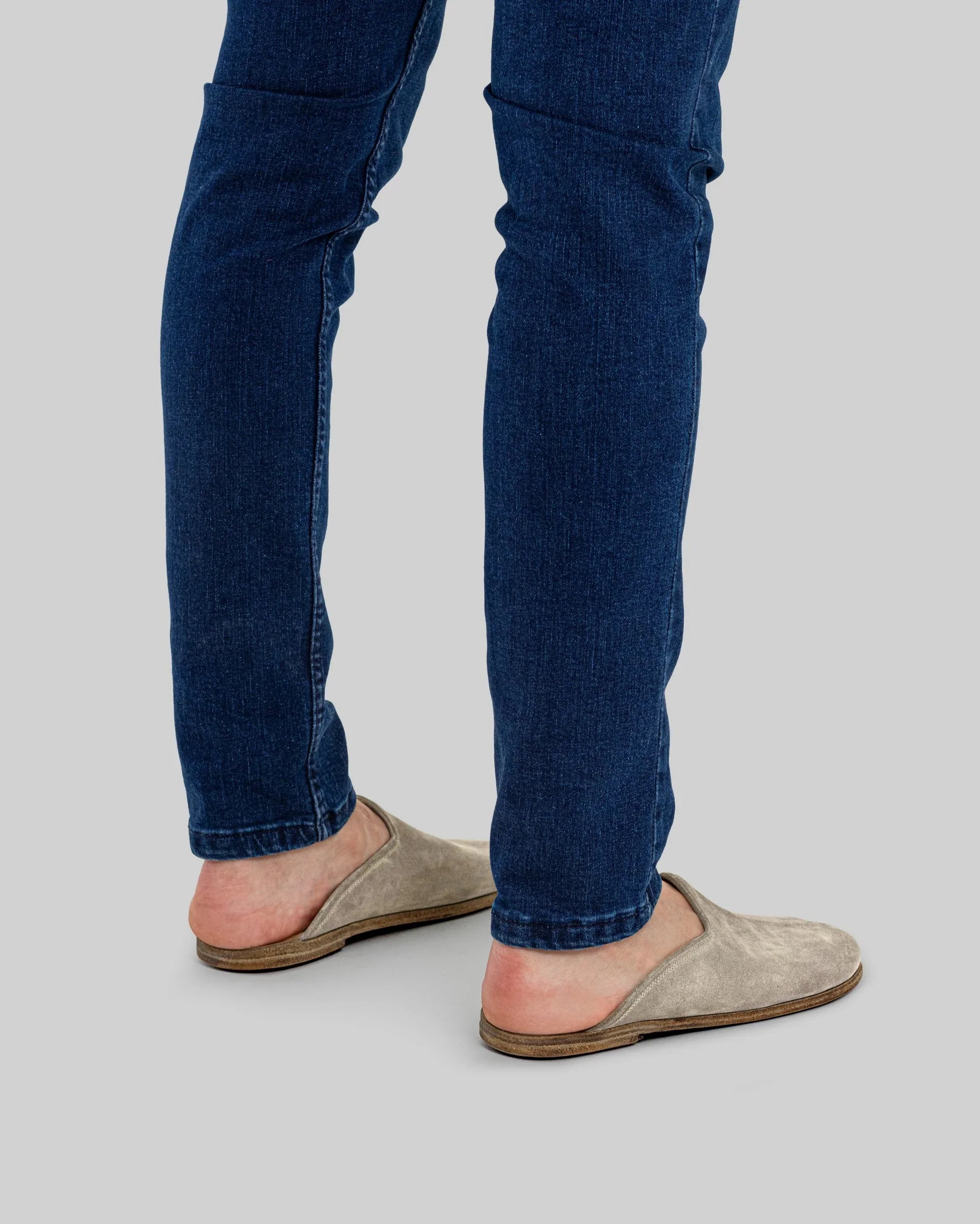 Detail Suede Slippers - Handcrafted Calf Leather Turkey | Bespoky