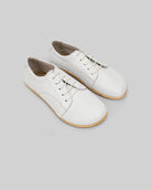Men's White Barefoot Sneaker - Handcrafted Calf Leather Wide Toe Box | Bespoky