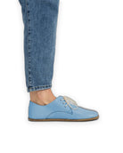 Pair Baby Blue Oxford Shoes - Barefoot Wide Toe Calf Leather | Bespoky