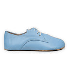Side view Baby Blue Oxford Shoes - Calf Leather Zero Drop | Bespoky