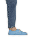 Back view Baby Blue Oxford Shoes - Calf Leather Handcrafted | Bespoky
