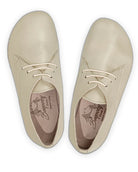 Side view Beige Oxford Shoes - Calf Leather Zero Drop | Bespoky