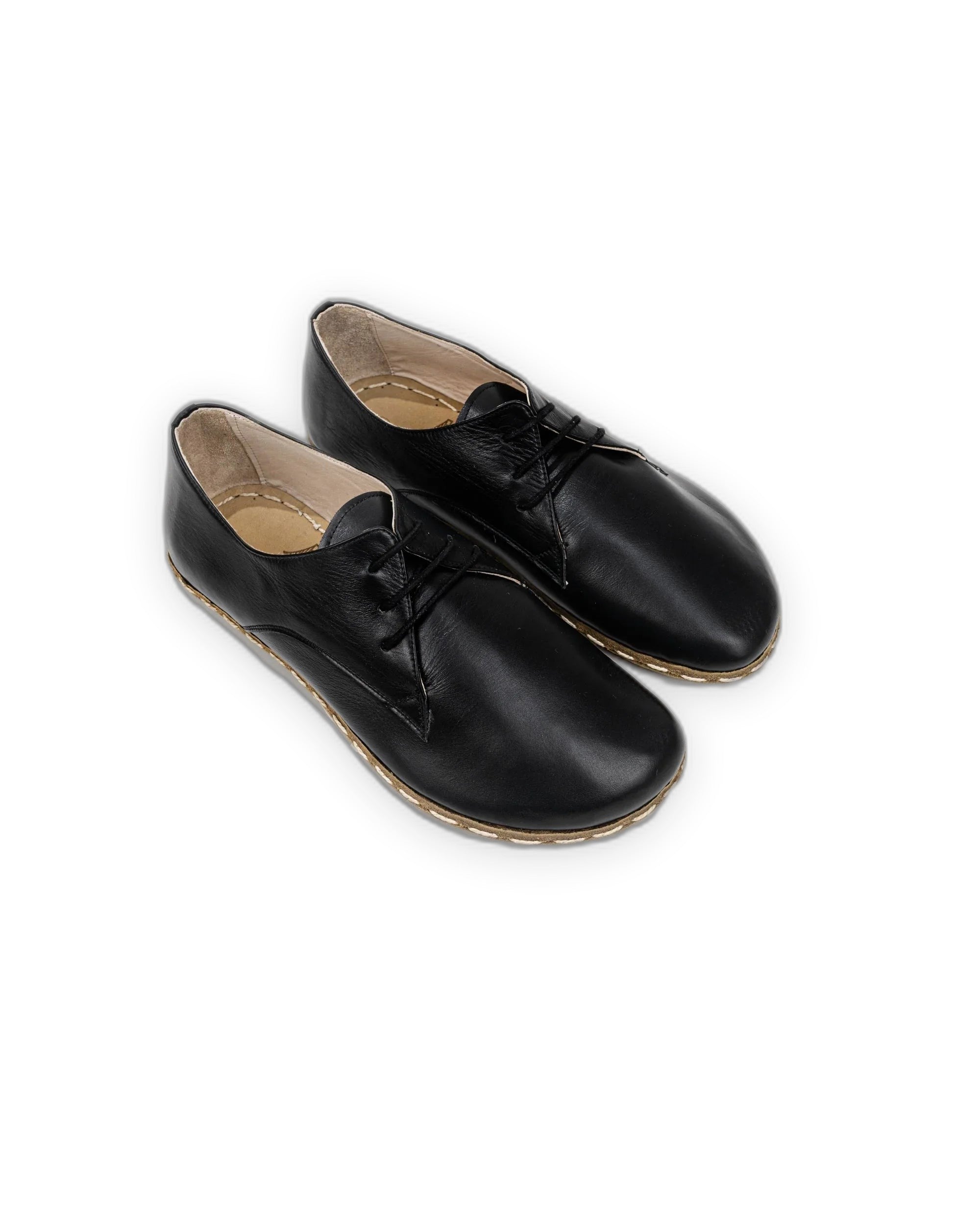 Men's Black Oxford Shoes - Handcrafted Calf Leather Wide Toe Box | Bespoky