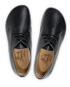 Side view Black Oxford Shoes - Calf Leather Zero Drop | Bespoky