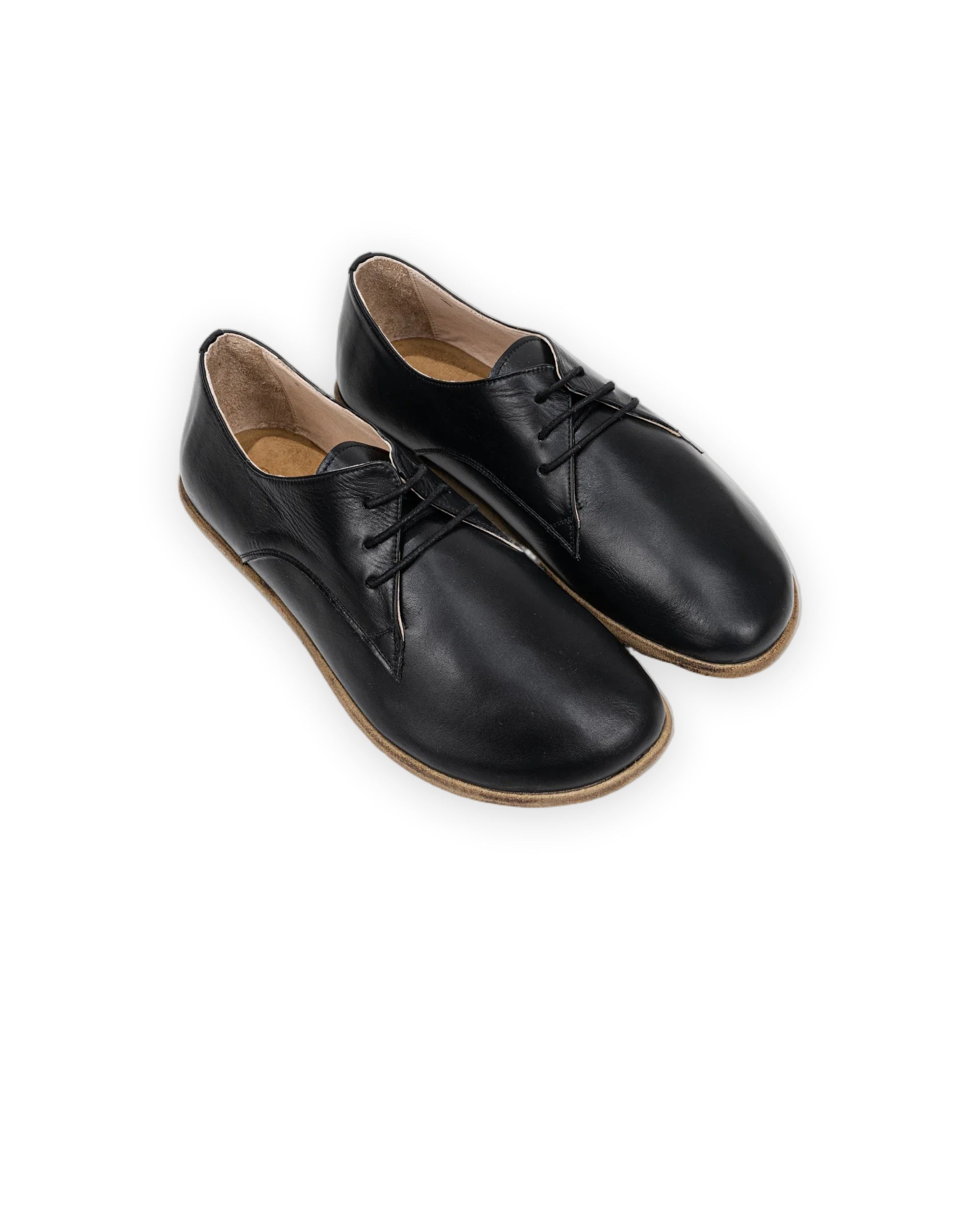 Men's Black Oxford Shoes - Handcrafted Calf Leather Wide Toe Box | Bespoky